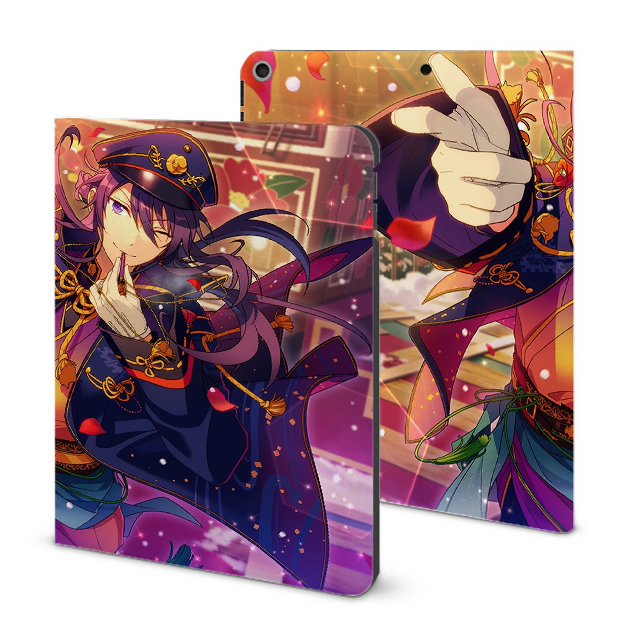 （画像用） あんさんぶるスターズ! Ensemble Stars IPad ケース ブック型 PUレザー TPU 耐衝撃 軽量 薄型 ペン収納なし 全面保護 IPad 各モデル対応